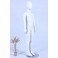 TTZX-5 mannequin white matt lacquered high quality Egghead with metal plate child doll