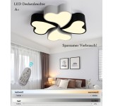 BWare B81 XW108 LED ceiling light with remote control light color / brightness adjustable acrylic shade, heart shape A +