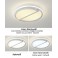 XW062 LED ceiling light with remote control light color / brightness adjustable acrylic screen white lacquered metal frame