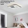 9643 LED ceiling light with remote control light color / brightness adjustable acrylic screen white lacquered metal frame